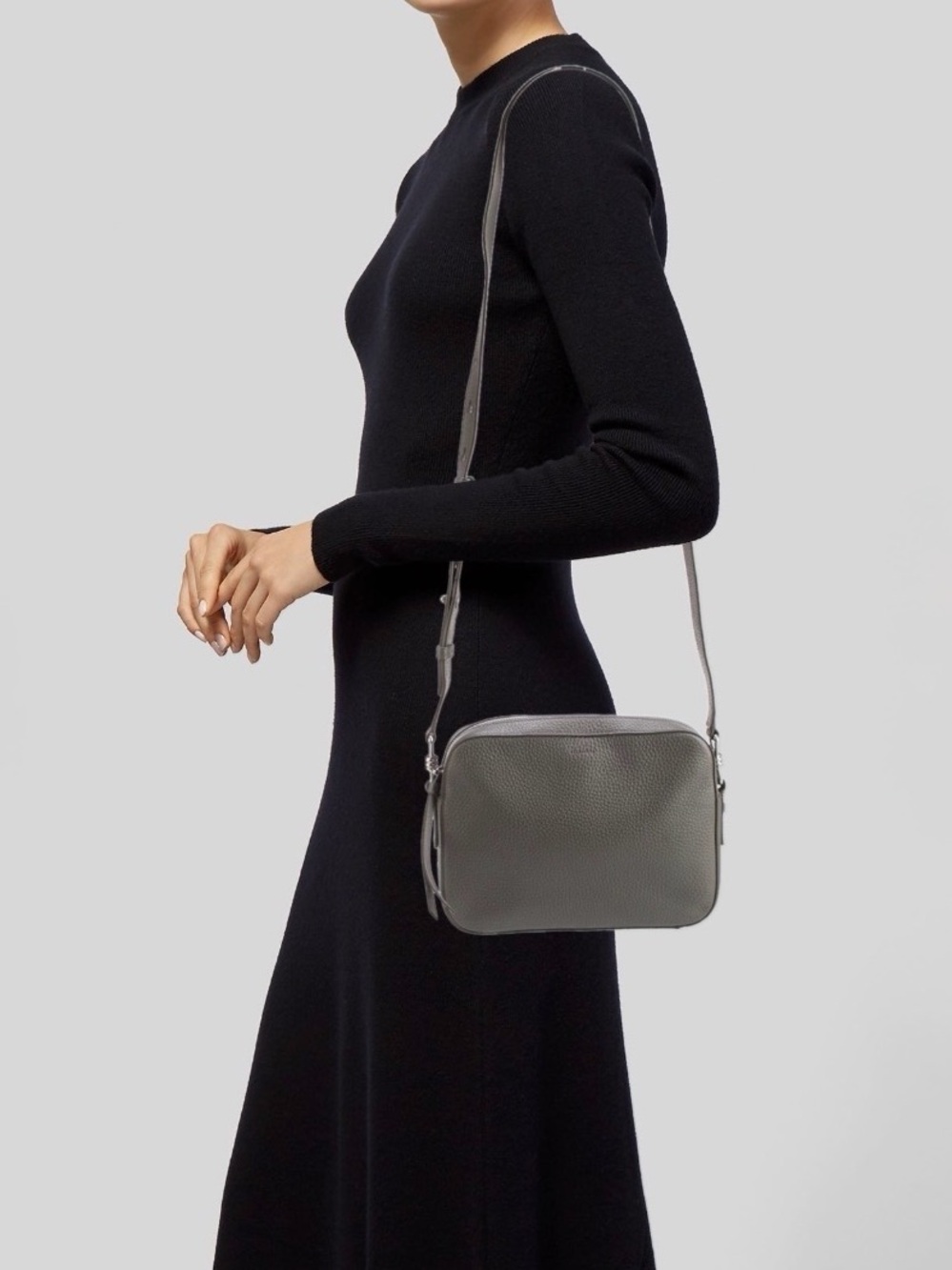 All Saints Crossbody Gray Crossbody Bag